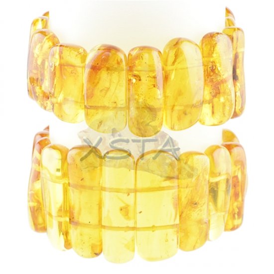 Insect Yellow Baltic amber bracelet